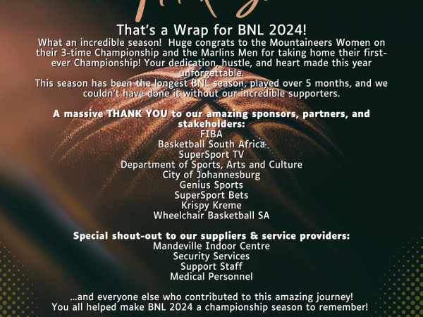 Dynasties and Firsts: BNLSA 2024 Finals Deliver High Drama and Historic Wins